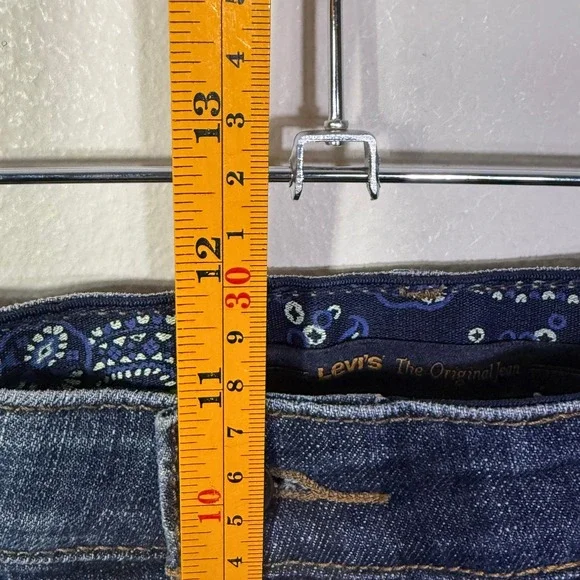 Levi's Women's 525 Perfect Waist Straight Leg‎ Jeans Blue Size 14 (34x30) - Picture 5 of 11